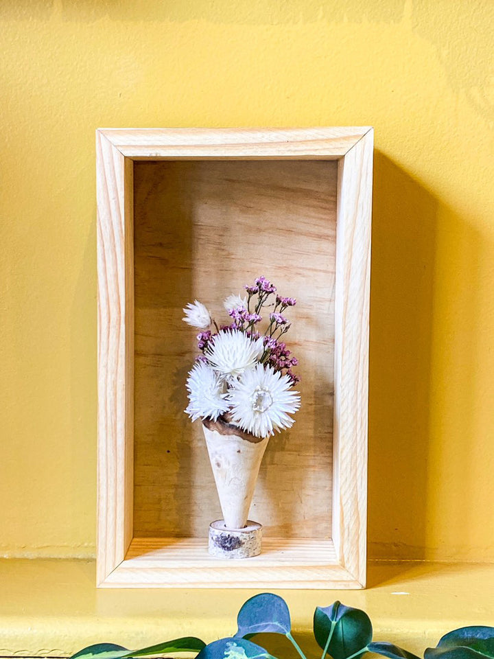 Framed vase